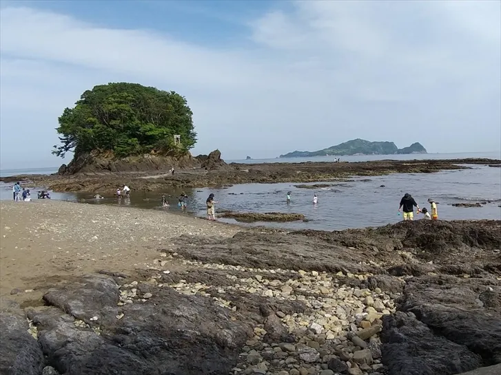 小島の浜〜