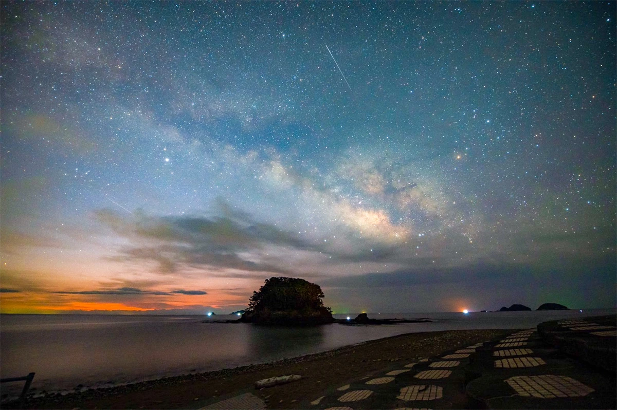 天の川の朝化粧