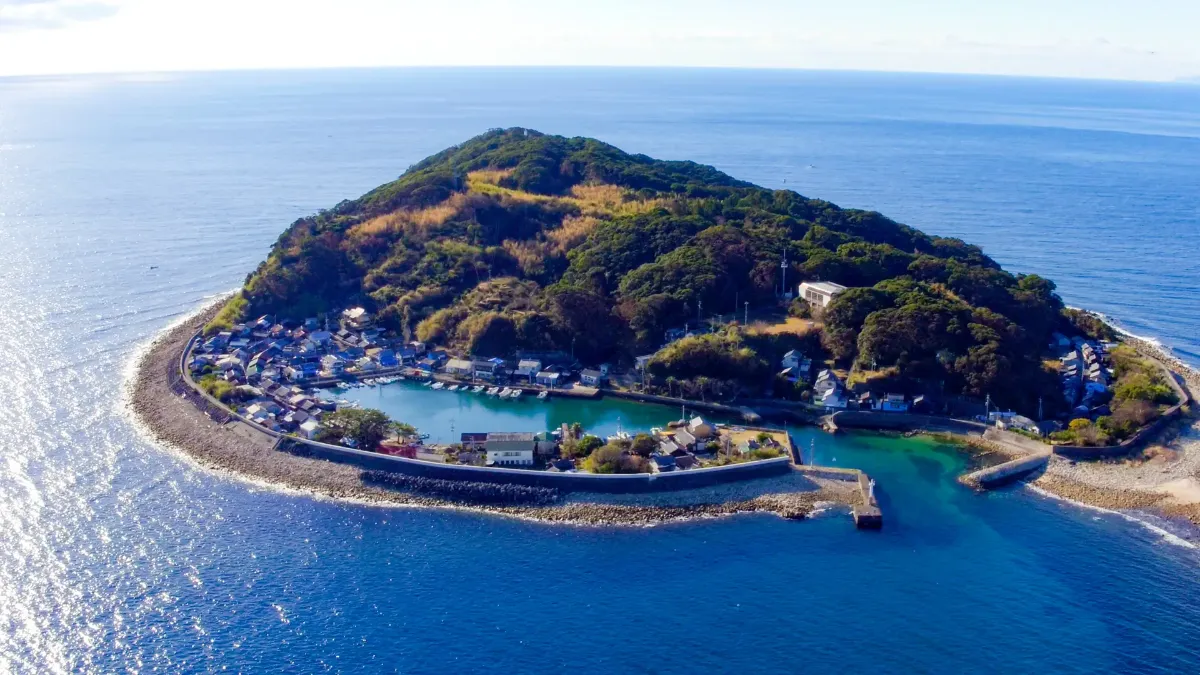 出羽島全景