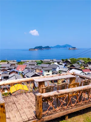 出羽島段々畑の展望台