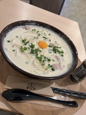 カルボナーラうどん