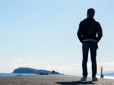 出羽島まで散歩。